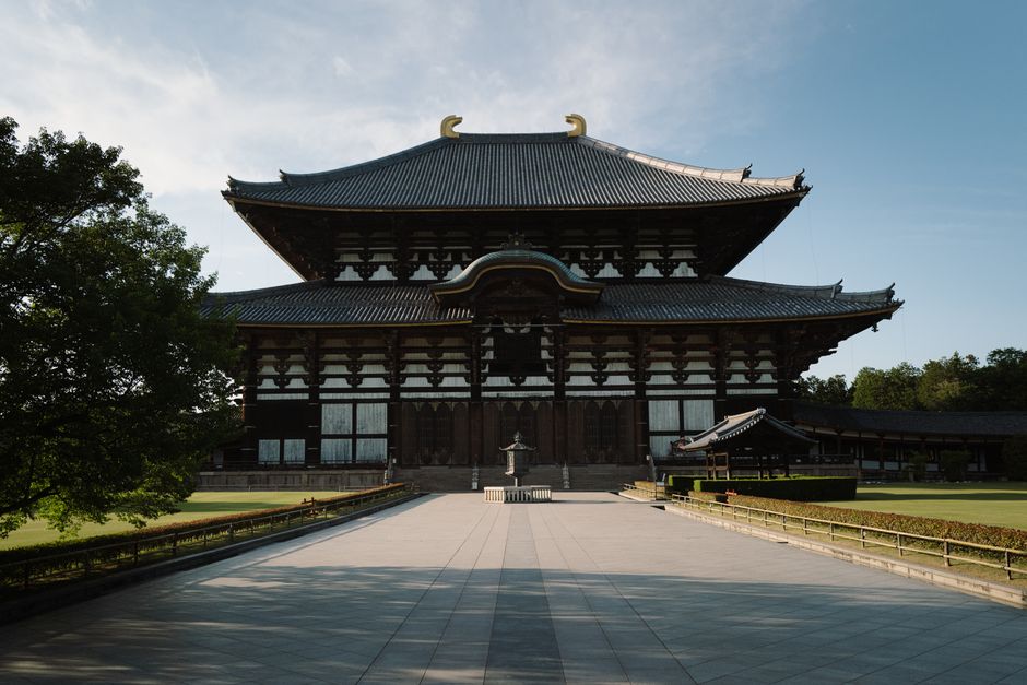 Explore the majestic Todaiji Temple in Kyoto, showcasing traditional Japanese architecture and serene surroundings.